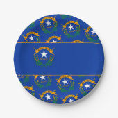 Vlag van Nevada Papieren Bordje (Voorkant)