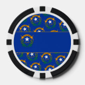 Vlag van Nevada Poker Chips (Voorkant)