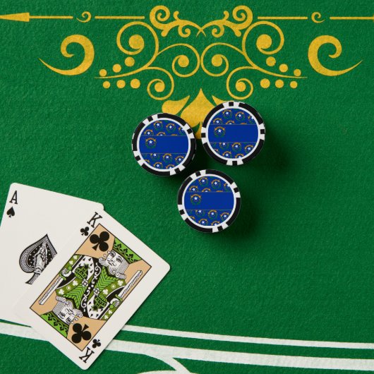 Vlag van Nevada Poker Chips (Pokertafel (Stack))