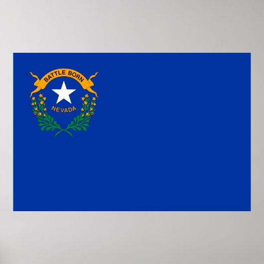 Vlag van Nevada Poster (Voorkant)