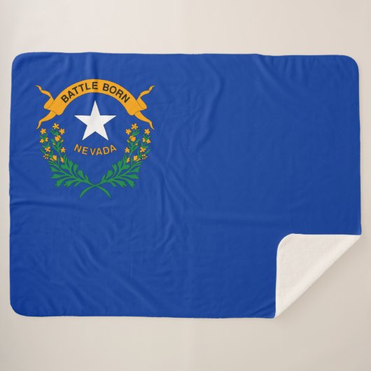 Vlag van Nevada Sherpa Deken (Voorkant (horizontaal))