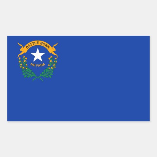 Vlag van Nevada, vlag van Nevada Rechthoekige Sticker (Voorkant)