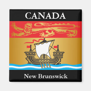 vlag van New Brunswick Magneet