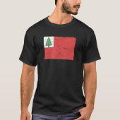 Vlag van New England 1776 Amerikaanse Revolutionai T-shirt (Voorkant)