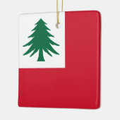 Vlag van New England (alleen pijnhout) Keramisch Ornament (Links)