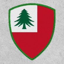 Vlag van New England (alleen pijnhout) - niet-offi