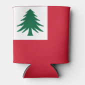 Vlag van New England (alleen pijnhout) - niet-offi Blikjeskoeler (Voorkant)