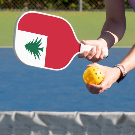 Vlag van New England (alleen pine) - onofficieel Pickleball Paddle (Insitu)