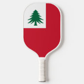 Vlag van New England (alleen pine) - onofficieel Pickleball Paddle (Voorkant)
