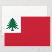 Vlag van New England Briefpapier (Voorkant / Achterkant)