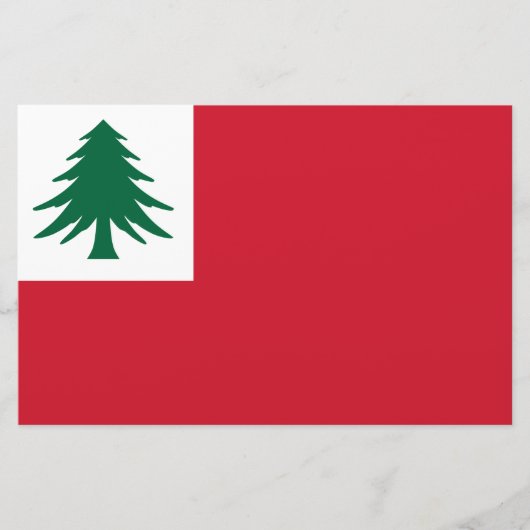 Vlag van New England Briefpapier (Voorkant)