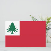 Vlag van New England Briefpapier (Staand voorkant)