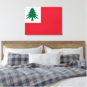 Vlag van New England Canvas Afdruk (Insitu (Slaapkamer))