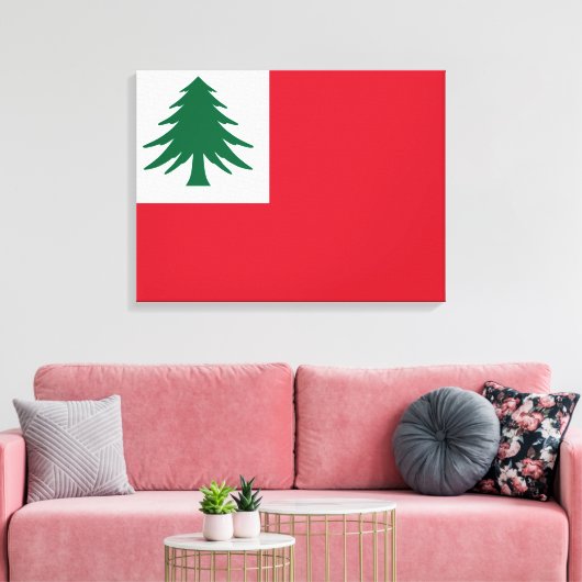 Vlag van New England Canvas Afdruk (Insitu (Woonkamer))