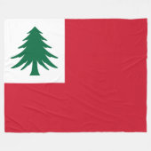 Vlag van New England Fleece Deken (Voorkant (Horizontaal))