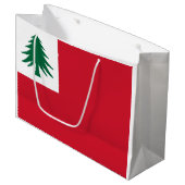 Vlag van New England Groot Cadeauzakje (Voorkant Gekanteld)
