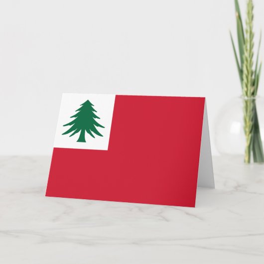 Vlag van New England Kaart (Voorkant)