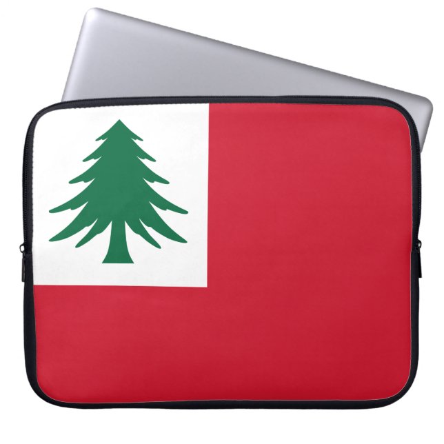 Vlag van New England Laptop Sleeve (Voorkant)