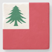 Vlag van New England Stenen Onderzetter (Voorkant)