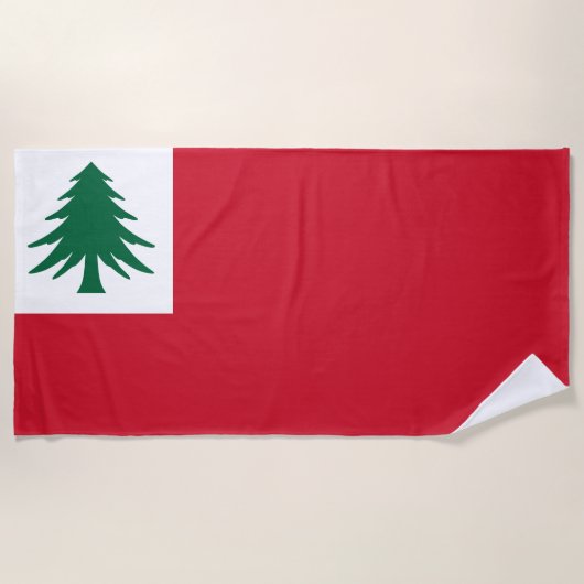 Vlag van New England Strandlaken (Voorkant)
