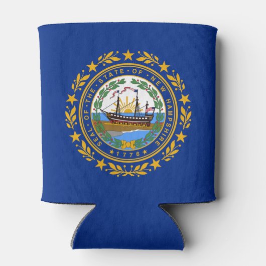 vlag van New Hampshire Blikjeskoeler (Achterkant)