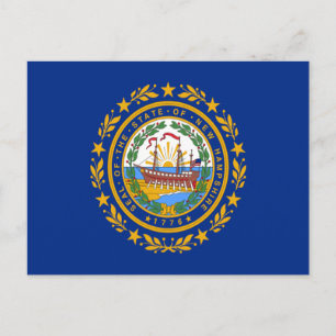 Vlag van New Hampshire Briefkaart