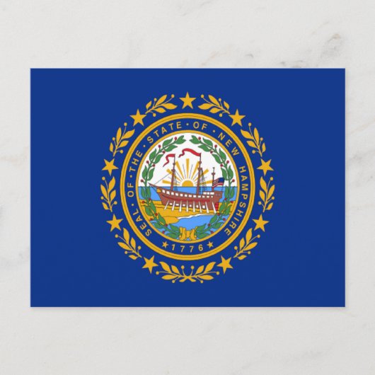 Vlag van New Hampshire Briefkaart (Voorkant)