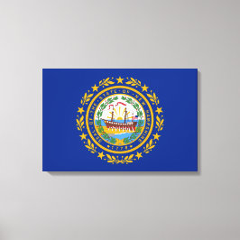 Vlag van New Hampshire Canvas Print