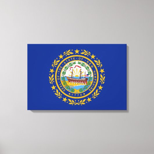 Vlag van New Hampshire Canvas Print (Voorkant)