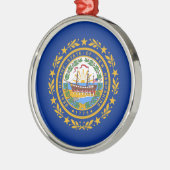 Vlag van New Hampshire Ceramic Ornament (Links)