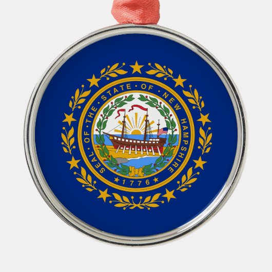 Vlag van New Hampshire Ceramic Ornament (Voorkant)