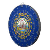 Vlag van New Hampshire Dartbord (Voorkant Rechts)