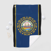 vlag van New Hampshire Golfhanddoek (Insitu)