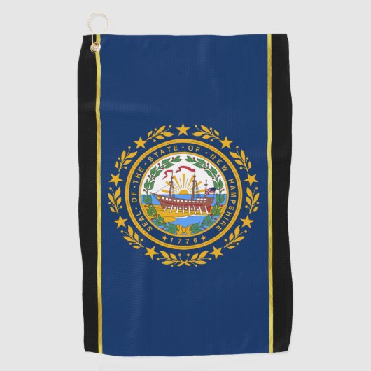 vlag van New Hampshire Golfhanddoek (Voorkant)