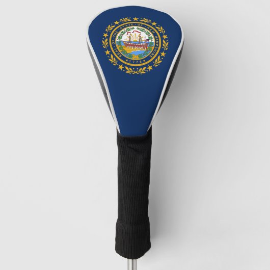 vlag van New Hampshire Golfheadcover (Voorkant)