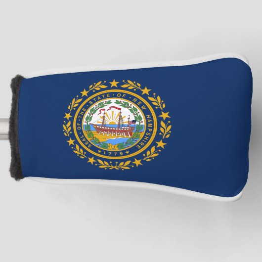 vlag van New Hampshire Golfheadcover (Voorkant)