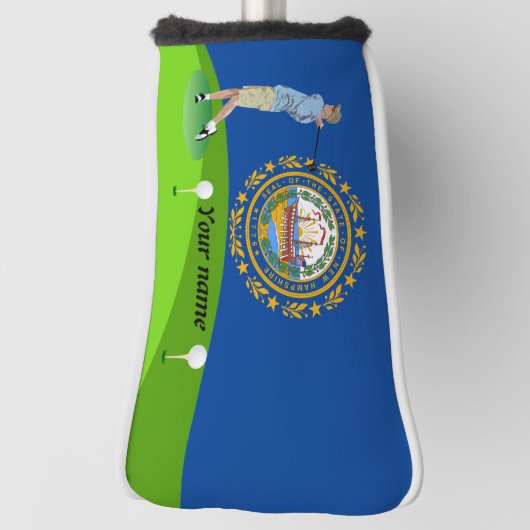 vlag van New Hampshire Golfheadcover (Draai 90)