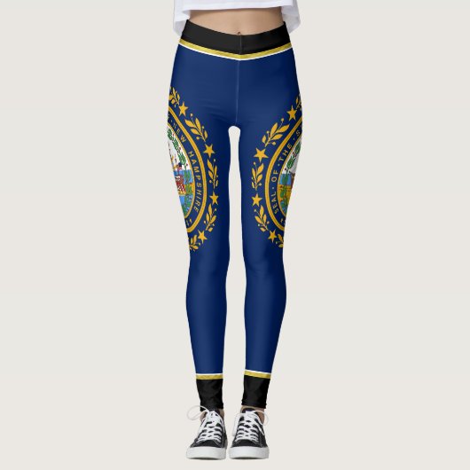 vlag van New Hampshire Leggings (Voorkant)
