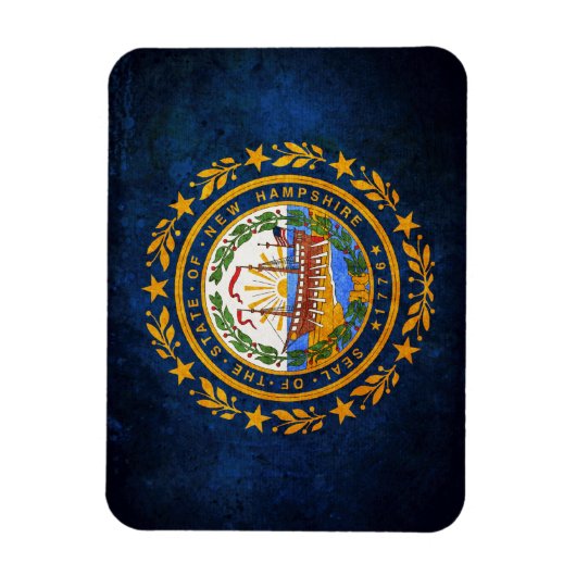 Vlag van New Hampshire Magneet (Verticaal)