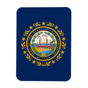 vlag van New Hampshire Magneet