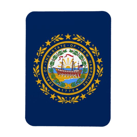 vlag van New Hampshire Magneet (Verticaal)