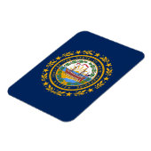 vlag van New Hampshire Magneet (Linkerzijde)