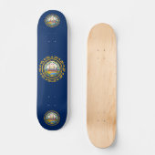 vlag van New Hampshire Persoonlijk Skateboard (Voorkant)