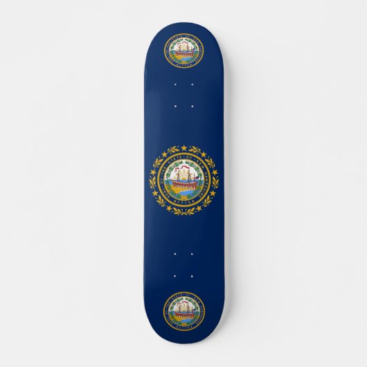 vlag van New Hampshire Persoonlijk Skateboard (Voorkant)