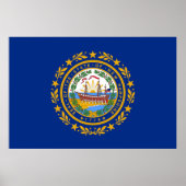 vlag van New Hampshire Poster (Voorkant)