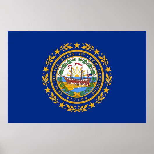 vlag van New Hampshire Poster (Voorkant)