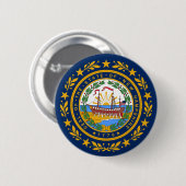vlag van New Hampshire Ronde Button 5,7 Cm (Voorkant /achterkant)