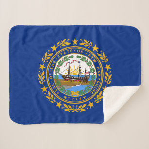 Vlag van New Hampshire Sherpa Deken