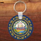 vlag van New Hampshire Sleutelhanger (Voorkant)