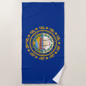 vlag van New Hampshire Strandlaken (Voorkant)